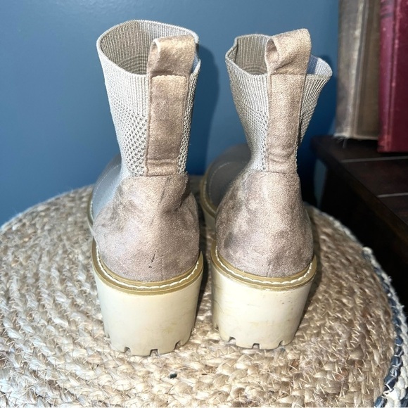 Nicole Miller Lele Lug Platform Wedge Boots - Picture 4 of 7